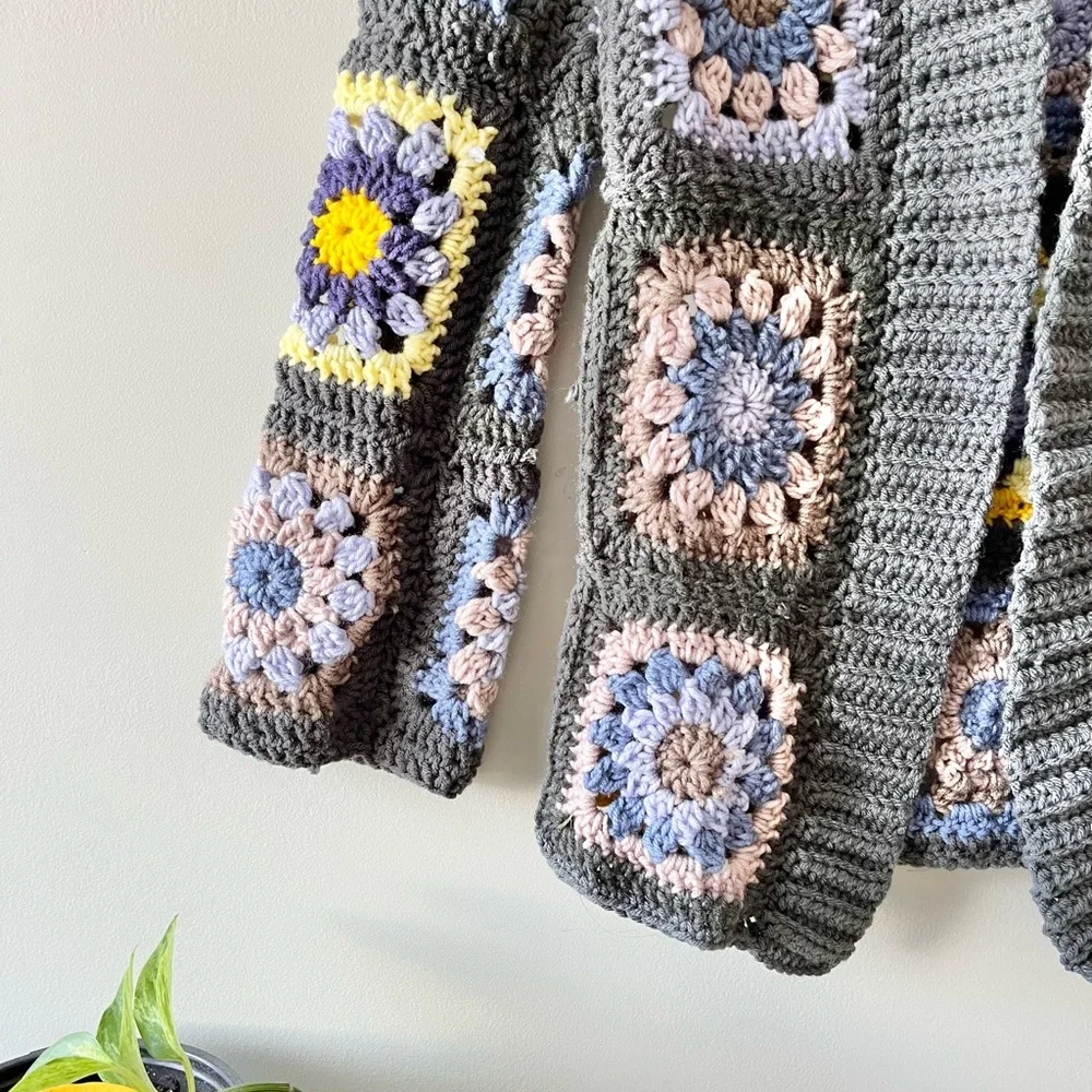 PATCHWORK CARDIGAN - Picture 4 of 4